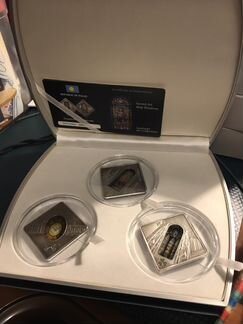 Палау 2011 Ag 10 Священные окна 42х42 50г