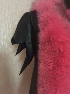 Жилет лиса, кожа, оригинал. Новый