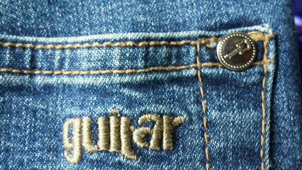 Джинсы Guitar со стразами (раритет из конца 90-х)