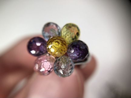 Серьги белое золото 585 проба