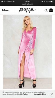 Платье халат с запахом бархат розовое XXS XS S