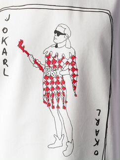 Fendi футболка с принтом Jokarl белый