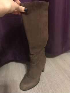 Сапоги женские Rio Rosa (Эконика), 37.Нубук. В отл