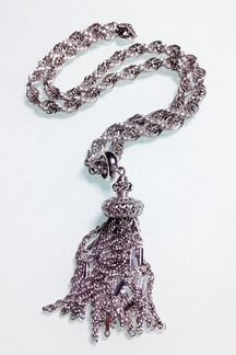 Винтажное колье Monet с подвеской-кисточкой 1970-е