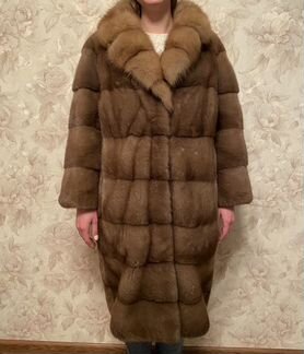 Шуба норковая + соболь