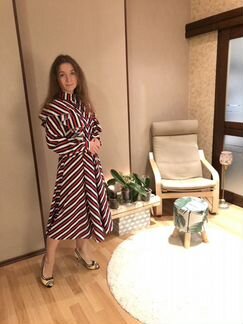 Полосатое платье shein