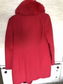 Драповое утеплённое пальто демисезонное