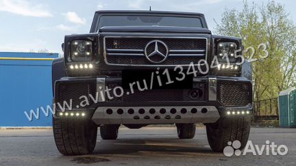 Защита картера гелендваген серебристая метал