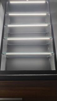 Стеллаж-витрина с крутой подсветкой