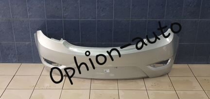 Задний бампер Хендай Солярис Хетчбэк серебро