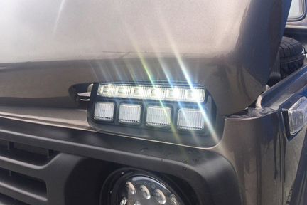 Подфарники (надфарники) дхо на ниву светодиодные