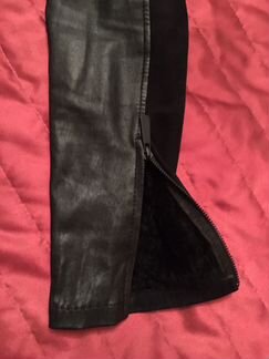 Легкая чёрная дубленка рр 44