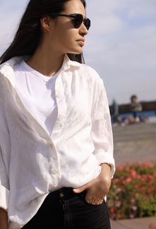 Рубашка с леопардовым принтом