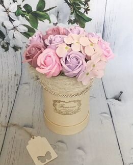 Букет из мыльных роз