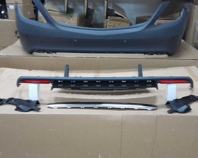 Бампер задний и диффузор AMG Mercedes S222