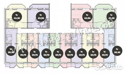 1-к квартира, 36.4 м², 10/16 эт.