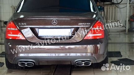 Бампер задний AMG Mercedes S221