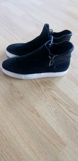 Слипоны ботинки натур.замша