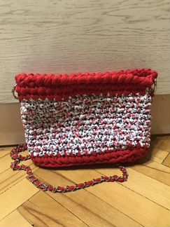 Сумка из трикотажной пряжи