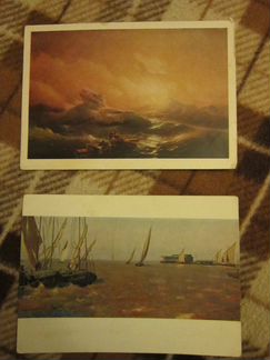 Открытки советские разные (картины)