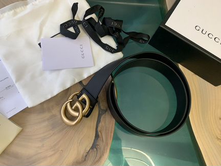 Ремень gucci кожаный 4 см