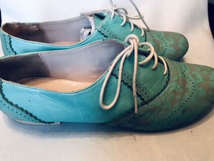 Ботинки кожанные на осень 38р