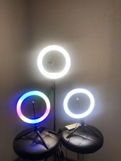 Кольцевая лампа со штативом 26, 33, 36см