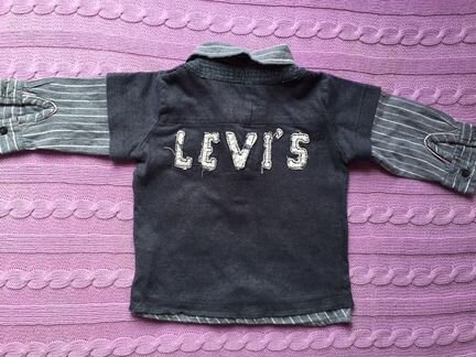 Levi’s ориг. рубашка для мальчика 12 мес 80см