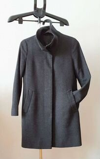 Шерстяное пальто Uniqlo, XS (цвет тёмно-серый)
