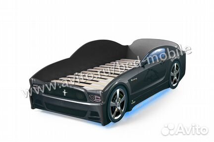 Мебелев Кровать мустанг light черный купить в мск