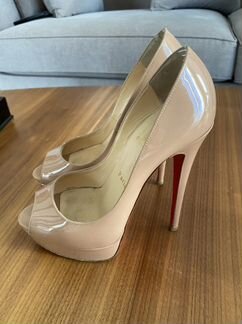 Christian louboutin лодочки бежевые