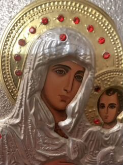 Икона серебряная с позолотой