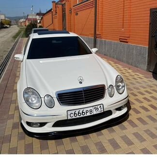 W211 amg e55 губа на передний бампер