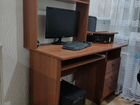 Компьютерный стол коричневый
