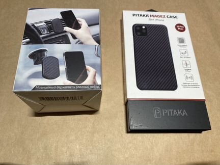 Чехол и держатель Pitaka для iPhone 11 Pro Max
