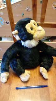 Обезьяна wiki zoo мягкая игрушка со звуковым чипом