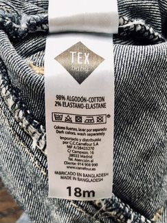 Джинсы TEX baby Испания на 1,5 года