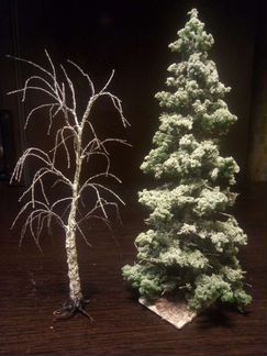 Деревья для макета, диорамы. Разные масштабы