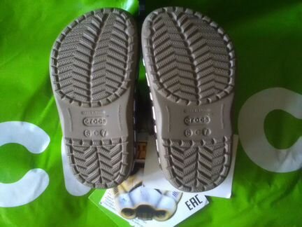Новые теплые сабо Сrocs, на меху, оригинал, Стар В