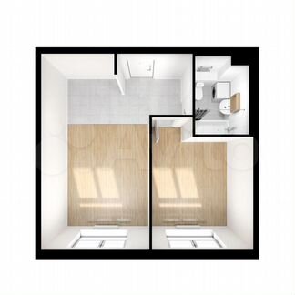 1-к квартира, 39.8 м², 23/24 эт.