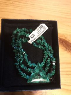 Браслет из натурального малахита