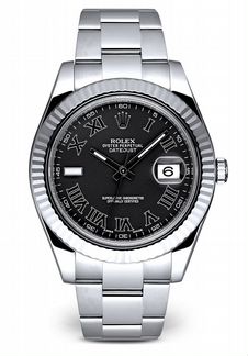 Rolex Datejust II Black Roman Dial