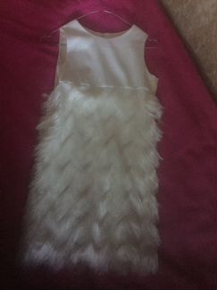Платье праздничное с бахромой 152 рост
