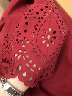 Платье замшевое