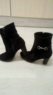 Сапоги из натуральной замши