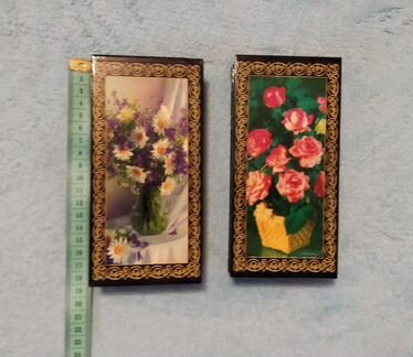 Деревянная лакированная шкатулка