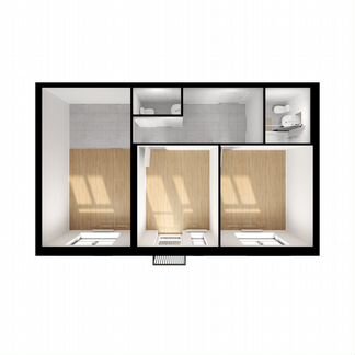 2-к квартира, 59.4 м², 6/9 эт.