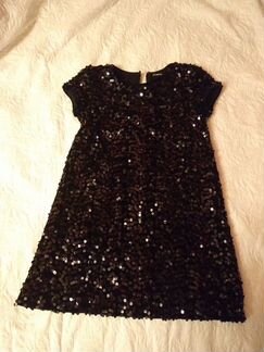 Платье праздничное блестящее) рост 140 Gulliver