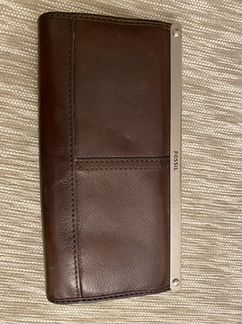 Кошелёк Fossil, коричневый. Б/у без дефектов