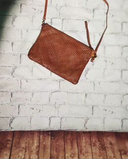 Сумка плетеная кожа Италия